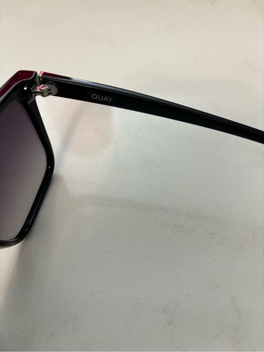 Quay Australia Black Shield Polarized “Nightfall” 1212 Sunglasses, Gradient Lens - Picture 7 of 9